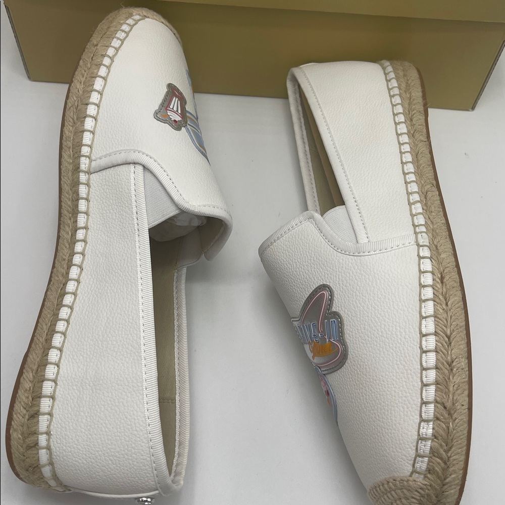 White Espadrille Slip-On Shoes - Picture 12 of 16